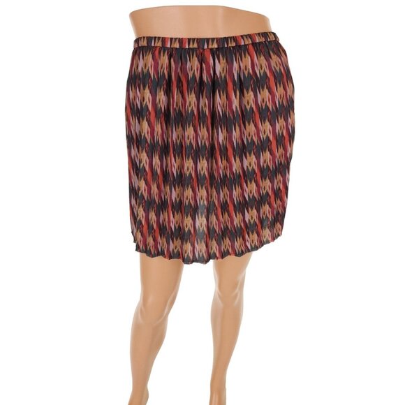Isabel Marant Etoile Pleated Skirt Size S Womens Hanoi Ikat Print - Picture 2 of 14